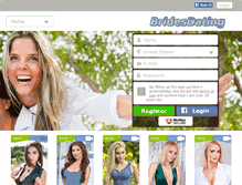 Tablet Screenshot of bridesdating.com